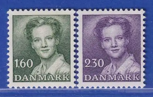 Dänemark 1982 Mi.-Nr.759-760  Freimarken Königin Margrethe II.  **/MNH