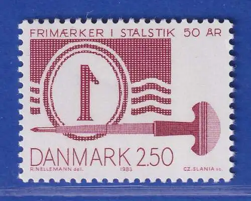 Dänemark 1983 Mi.-Nr.771  50 Jahre Stahl-Stichtiefdruck **/MNH