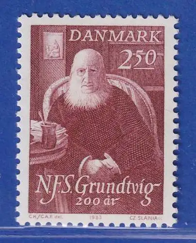 Dänemark 1983 Mi.-Nr.790  200. Geb  Nikolai Frederik Severin Grundtvig **/MNH