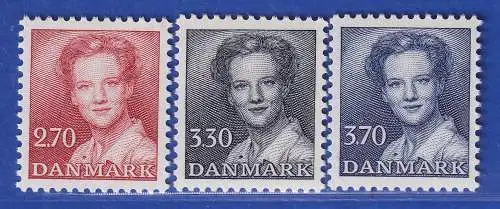 Dänemark 1984 Mi.-Nr.793-795  Freimarken Königin Margrethe II.  **/MNH