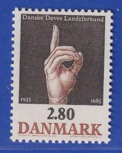 Dänemark 1985 Mi.-Nr. 850  50 Jahre Hilfsorganisation für Hörgeschädigte **/MNH