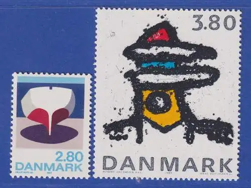 Dänemark 1985 Mi.-Nr. 851-852 Zeitgenössische Kunst **/MNH