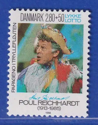 Dänemark 1986 Mi.-Nr. 857  1. Todestag von Poul Reichhardt  **/MNH