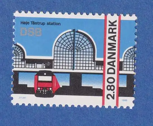 Dänemark 1986 Mi.-Nr. 870 Einweihung der Bahnstation Höje Tastrup  **/MNH