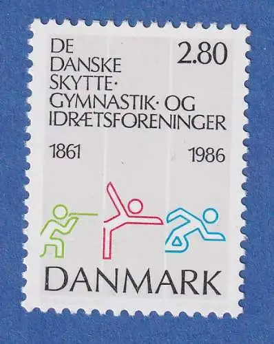 Dänemark 1986 Mi.-Nr. 871 125 Jahre Verband der Dänischen Schützen. **/MNH