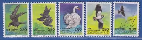 Dänemark 1986 Mi.-Nr. 872-876  Vögel. **/MNH