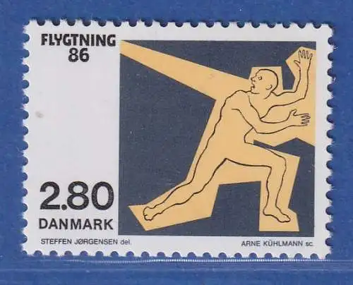 Dänemark 1986 Mi.-Nr. 884  Flüchtlingshilfe  **/MNH