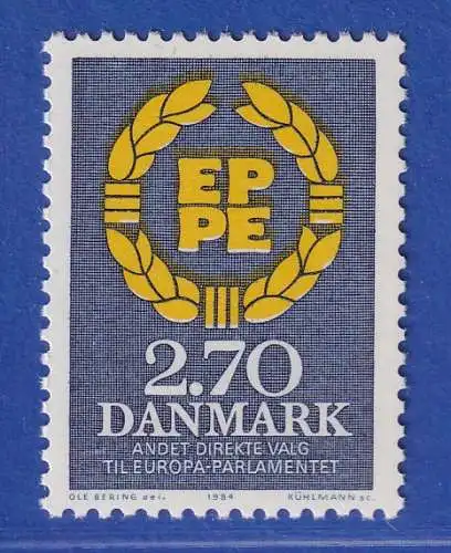 Dänemark 1984 Mi.-Nr. 804  Zweite Direktwahlen zum Europäischen Parlament **/MNH