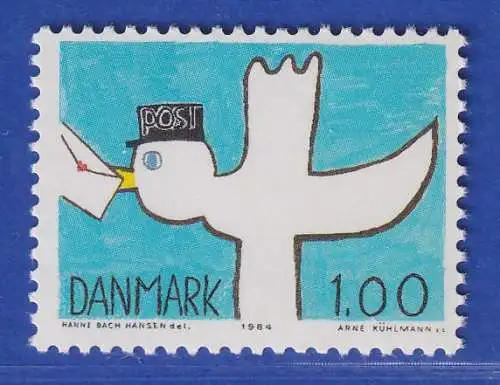 Dänemark 1984 Mi.-Nr.816  Kinder-Malwettbewerb Weltkommunikatonsjahr **/MNH