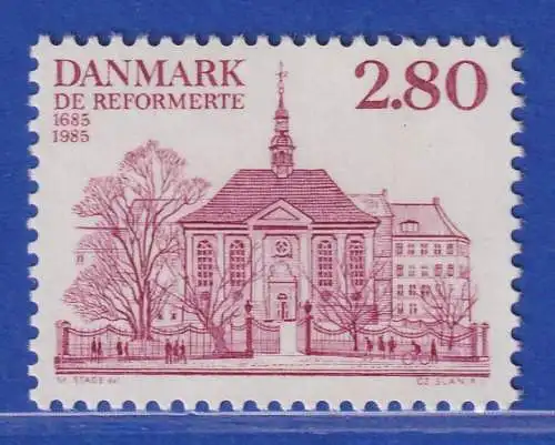 Dänemark 1985 Mi.-Nr.828  300 Jahre französische und deutsche Kirche **/MNH