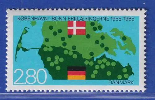 Dänemark 1985 Mi.-Nr.829  30 Jahre Bonn-Kopenhagener Erklärungen  **/MNH