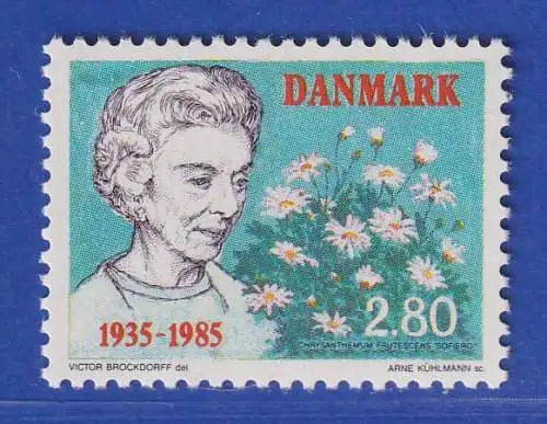 Dänemark 1985 Mi.-Nr.838 50 Jahre Ankunft von Königin Ingrid in Dänemark  **/MNH