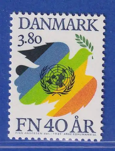 Dänemark 1985 Mi.-Nr. 847  40 Jahre Vereinte Nationen  **/MNH