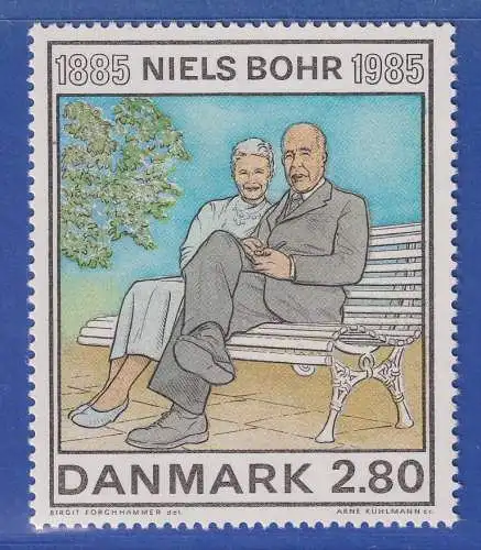 Dänemark 1985 Mi.-Nr. 848  100. Geburtstag des Physikers Niels Bohr  **/MNH