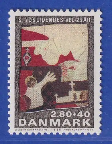 Dänemark 1985 Mi.-Nr. 849  Nat. Hilfsorganisation für geistig Behinderte **/MNH