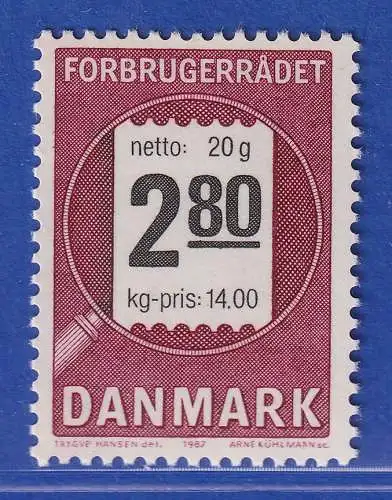 Dänemark 1987 Mi.-Nr. 890  40 Jahre Verbraucherberatung **/MNH