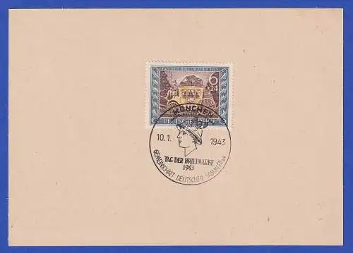 Deutsches Reich 1943 Mi-Nr. 828 Tag der Briefmarke auf Karte mit Ersttags-So.-O