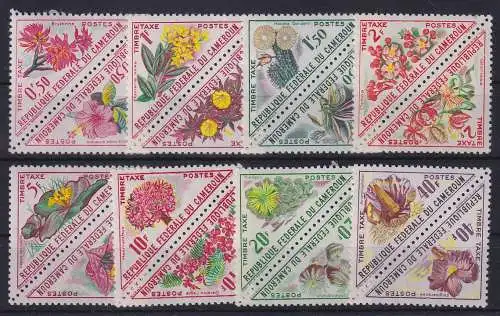 Kamerun 1963 Portomarken Flora Blumen Blüten Mi.-Nr. 35-50 postfrisch **