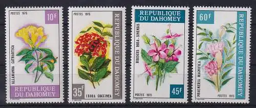 Dahomey 1975 Flora Blumen Blüten Mi.-Nr. 642-645 postfrisch **