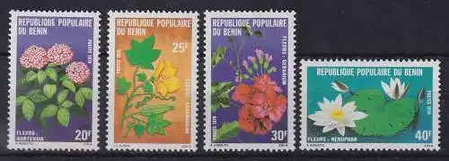 Benin 1979 Flora Blumen Blüten Mi.-Nr. 173-176 postfrisch **