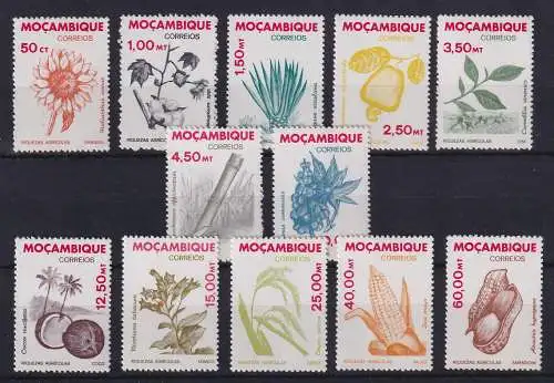 Mocambique 1981 Landwirtschaftliche Produkte Mi.-Nr. 828-839 postfrisch **