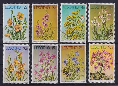 Lesotho 1978 Flora Blumen Blüten Mi.-Nr. 246-253 postfrisch **