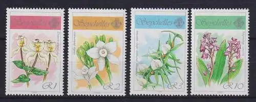 Seychellen 1990 Flora Blumen Blüten Mi.-Nr. 714-717 postfrisch **