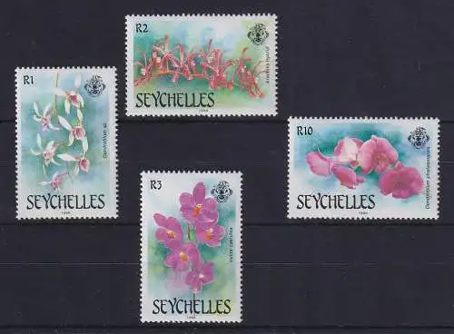 Seychellen 1988 Flora Blumen Blüten Mi.-Nr. 684-687 postfrisch **