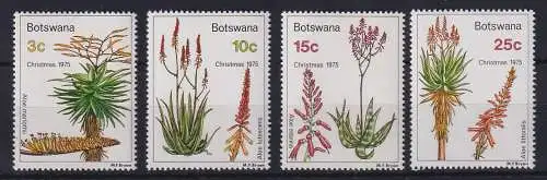 Botswana 1975 Weihnachten Blumen Blüten Mi.-Nr. 143-146 postfrisch **