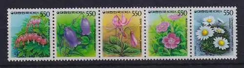 Südkorea 1987 Flora Blumen Blüten Mi.-Nr.1504-1508A postfrisch **