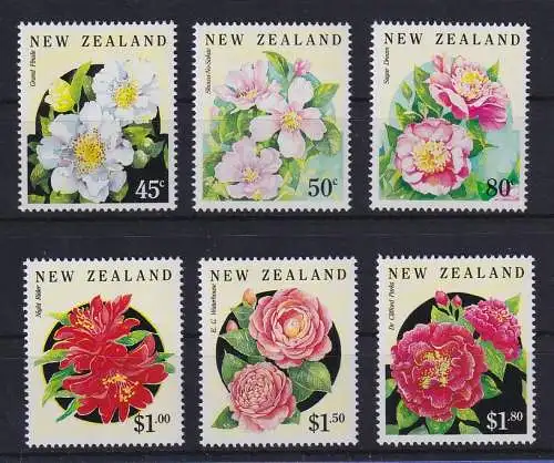 Neuseeland 1992 Flora Blumen Rosen Mi.-Nr. 1236-1241 postfrisch **