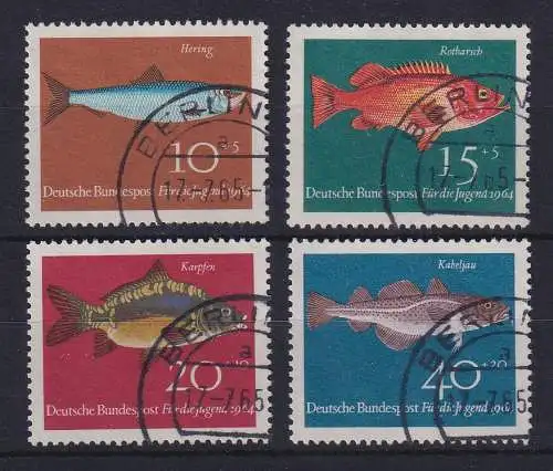 Bund 1964 Für die Jugend Fische  Mi.-Nr. 412-415 O BERLIN