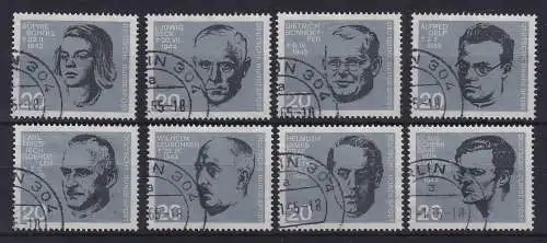 Bund 1964 Jahrestag des 2. Juli - NS-Opfer  Mi.-Nr. 431-438 O BERLIN