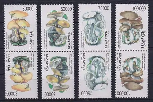 Weißrussland / Belarus 1999 Pilze senkr. Kehrdruckpaare Mi.-Nr. 330-333 **