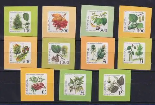 Weißrussland / Belarus 2004 Flora Bäume Früchte Mi.-Nr. 530-540 postfrisch **