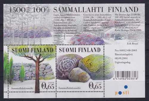 Finnland 2004 Weltkulturerbe Sammallahdenmäki Mi.-Nr. Block 35 postfrisch **