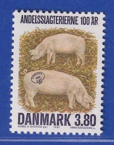 Dänemark 1987 Mi.-Nr. 898  100 Jahre genossenschaftliche Schlachthöfe   **/MNH