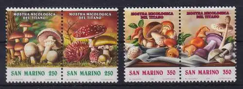 San Marino 1992 Pilze Mi.-Nr. 1516-1519 postfrisch **