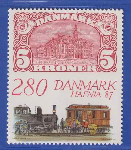 Dänemark 1987 Mi.-Nr.900 Internationale Briefmarkenausstellung HAFNIA `89 **/MNH