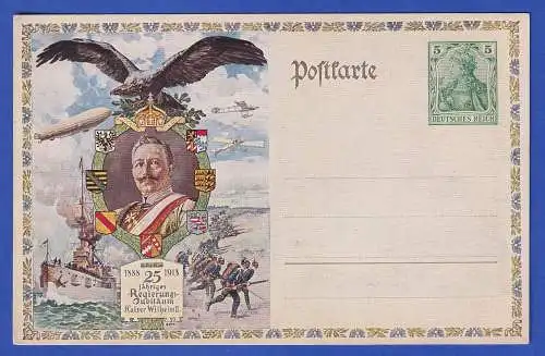 Dt. Reich 1913 Privat-GA Konstanz Kaiser Wilhelm II. PP27 C239 ungebraucht