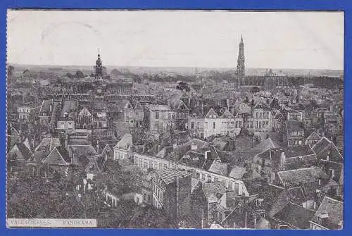 Feldpost-Karte 1. Weltkrieg 1916 nach Nürnberg AK Valenciennes 