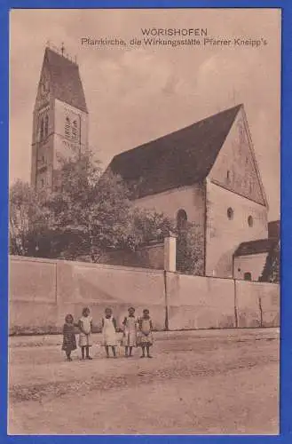 Dt. Reich 1918 Feldpost-Karte nach München O LAZARETTKOMMISSSION Wörishofen