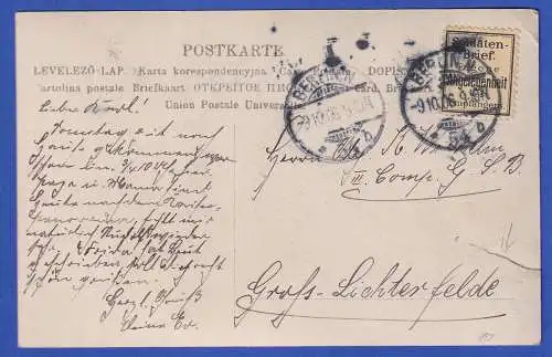 Bildpostkarte 1906 Kleines Mädchen O BERLIN als Feldpost gel. nach Lichterfelde