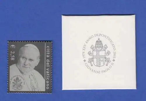 Vatikan Silber Briefmarke 2003 Mi.-Nr. 1428 ** Papst Johannes Paul II.