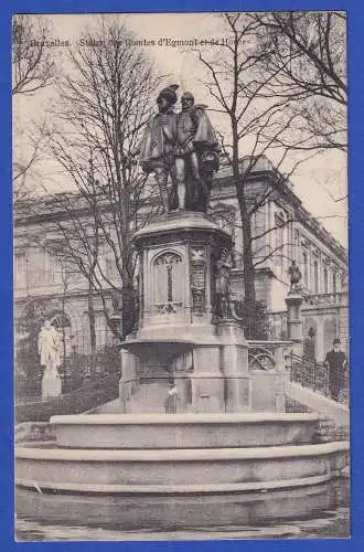 Feldpost-Karte 1. WK 1914 AK Brüssel mit Feldpostbrief-O nach Köln