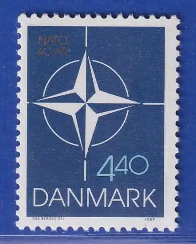 Dänemark 1989 Mi.-Nr. 946  40 Jahre Nordatlantikpakt ( NATO ) **/MNH