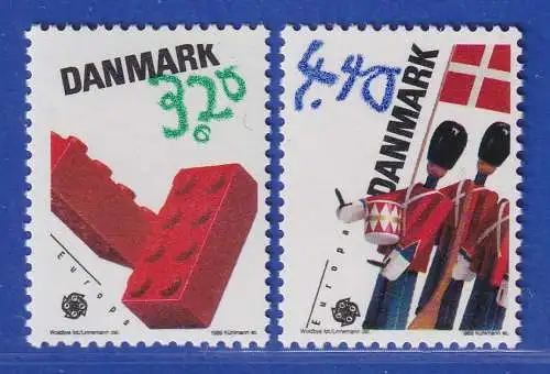 Dänemark 1989 Mi.-Nr. 950-951 Europa: Kinderspiele  **/MNH