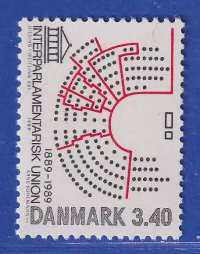 Dänemark 1989 Mi.-Nr. 954  100 Jahre Interparlamentarische Union  **/MNH