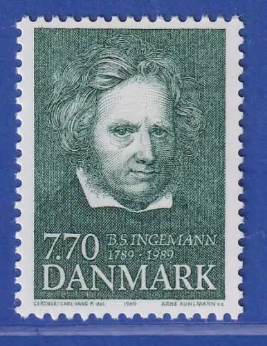 Dänemark 1989 Mi.-Nr. 956  200. Geburtstag von Bernhard Severin Ingemann **/MNH