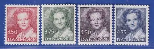 Dänemark 1990 Mi.-Nr. 966-969  Freimarken: Königin Margrethe II  **/MNH